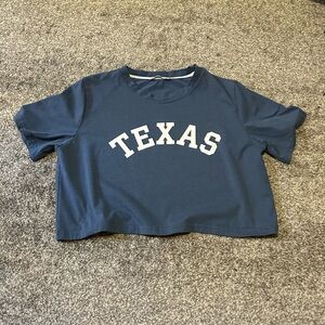 medium romwe texas cropped tee